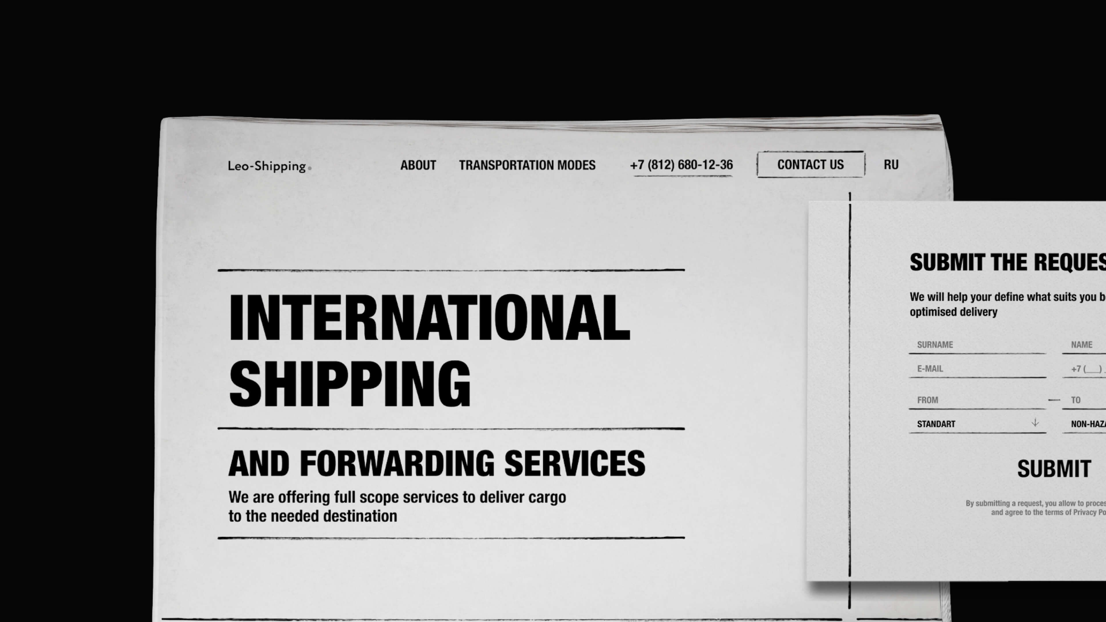 Leo-Shipping Landing